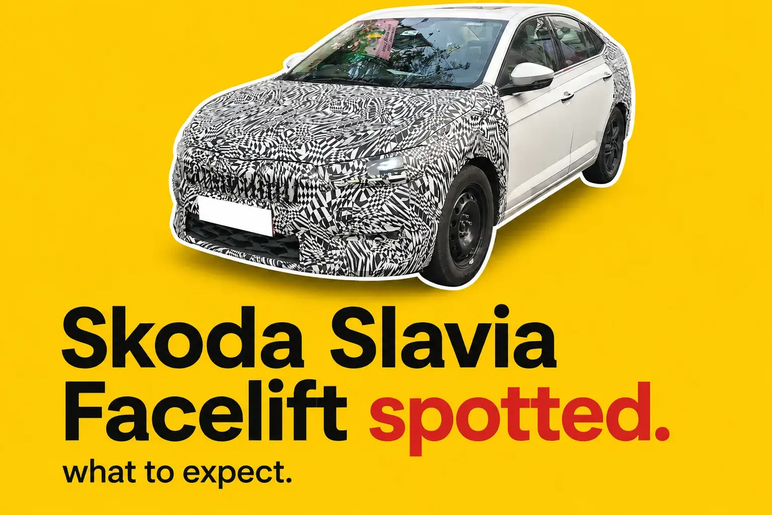 2026 Skoda Slavia Facelift Spotted Testing: What Changes to Expect and How It Plans to Fight Rivals